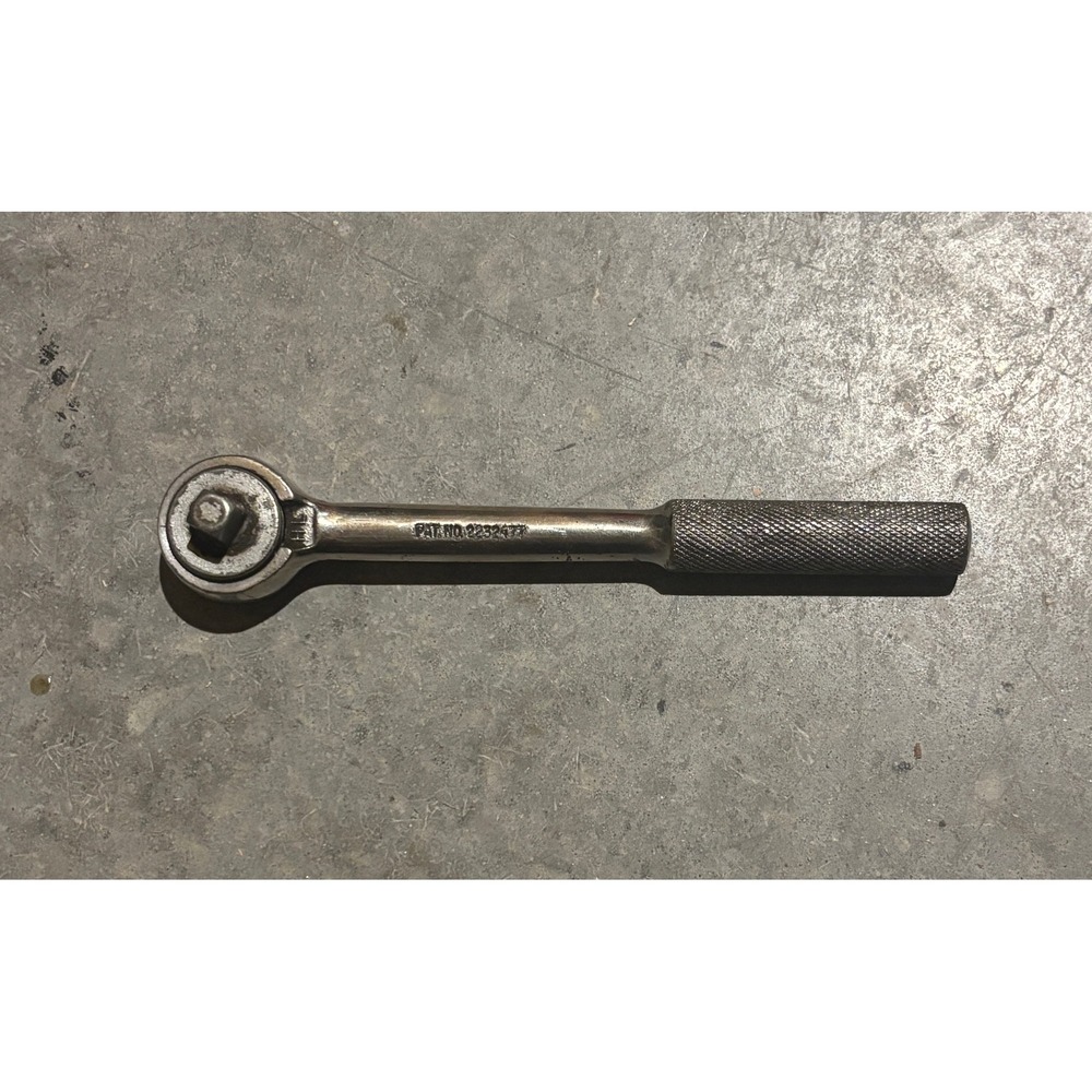 SK Tools 45170 3/8 Drive Ratchet Knurled Handle Vintage USA Made Pat 2232477